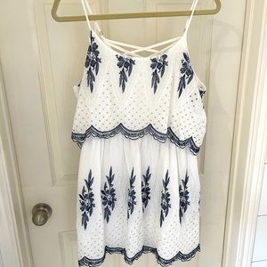 Blue and white, XL Chelsea and Violet dress